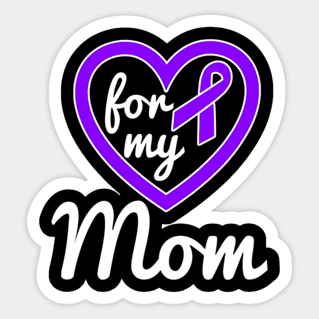 Hodgkins Lymphoma Mom Cancer Awareness Sticker by hony.white